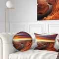 Horse Shoe Bend Landscape Printed Throw Pillow 12x20 Z374885