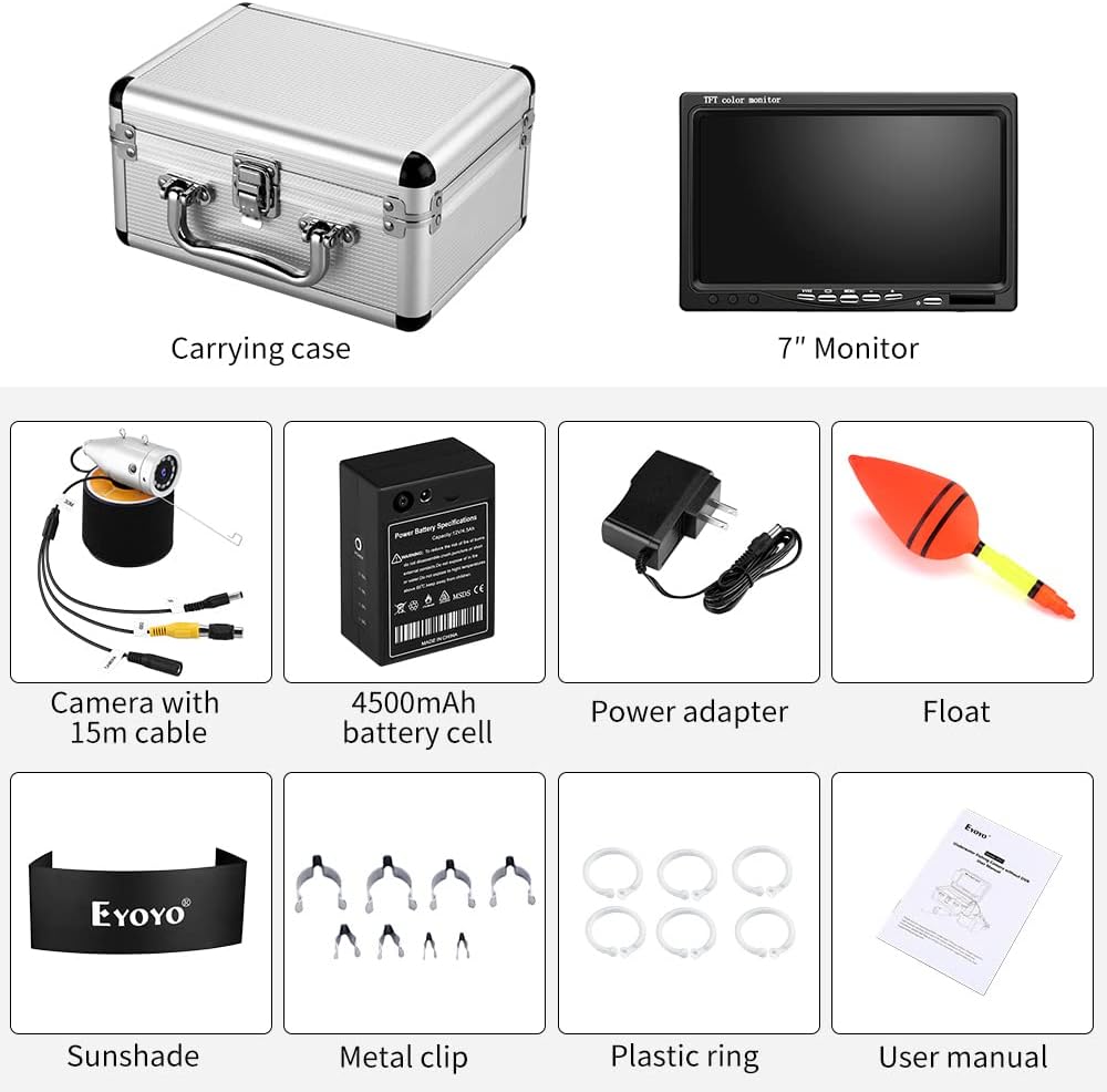 720P Underwater Fishing Camera with 7 inch Screen (15m) T663678