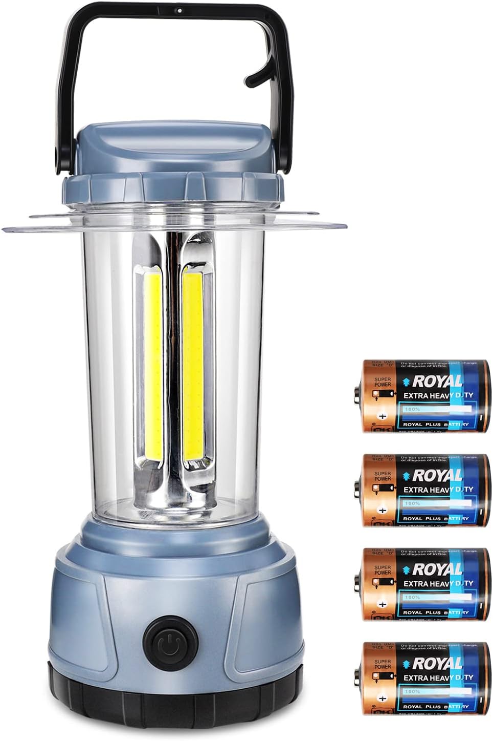 LED Camping Lantern 2000 Lumen COB Camping Light 4D Batteries Included Pack of 2 H7561