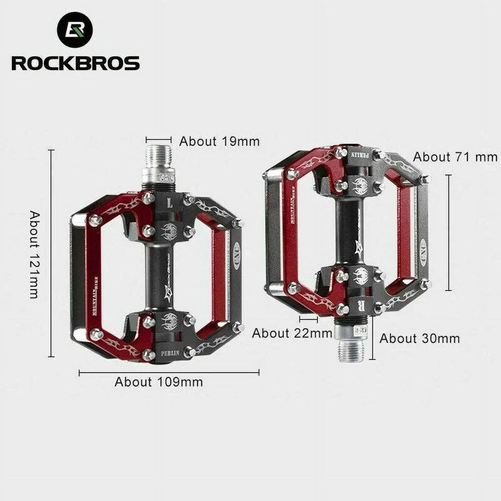Aluminum Alloy Bike Pedals 3 Bearings 9/16" A5350