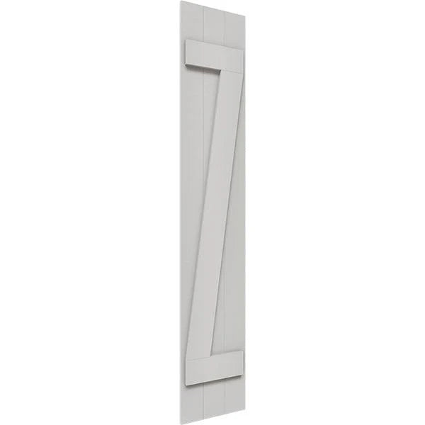 Rustic Faux Wood Shutters, Per Pair D23049