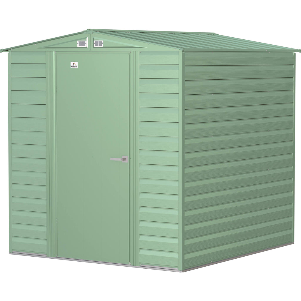 Steel Storage Shed 6x7 Sage Green Z1499
