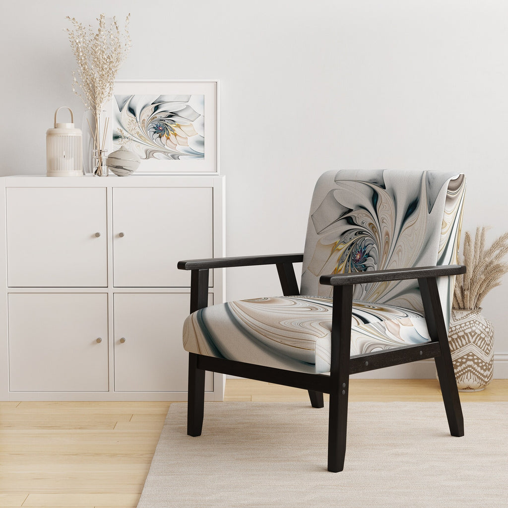 Upholstered Floral Accent Chair A26887