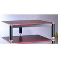 Cherry Shelf with Grey Silver Poles for TV/AV Stand B156037