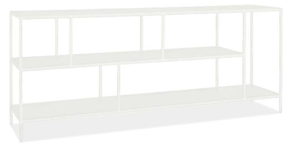 White Console Bookcase 15d 72w 29h L4904