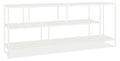 White Console Bookcase 15d 72w 29h L4904