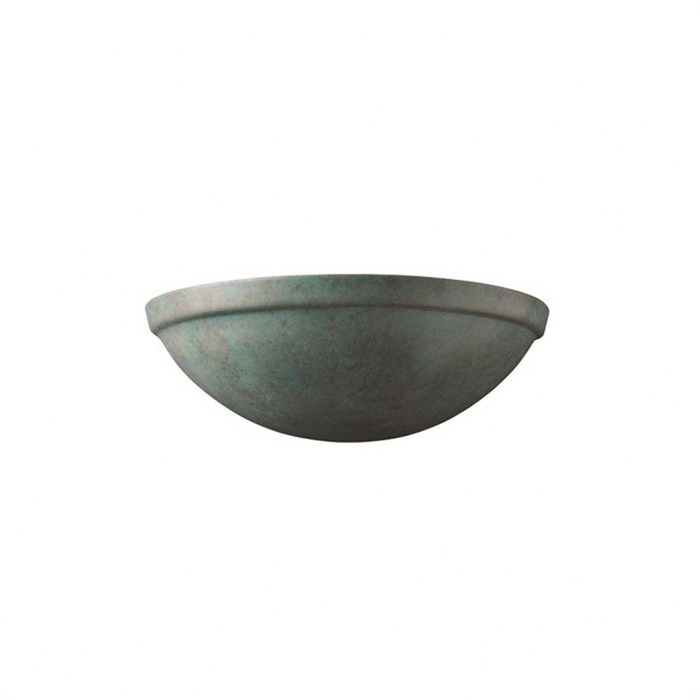 Rimmed Quarter Sphere Wall Sconce P72975