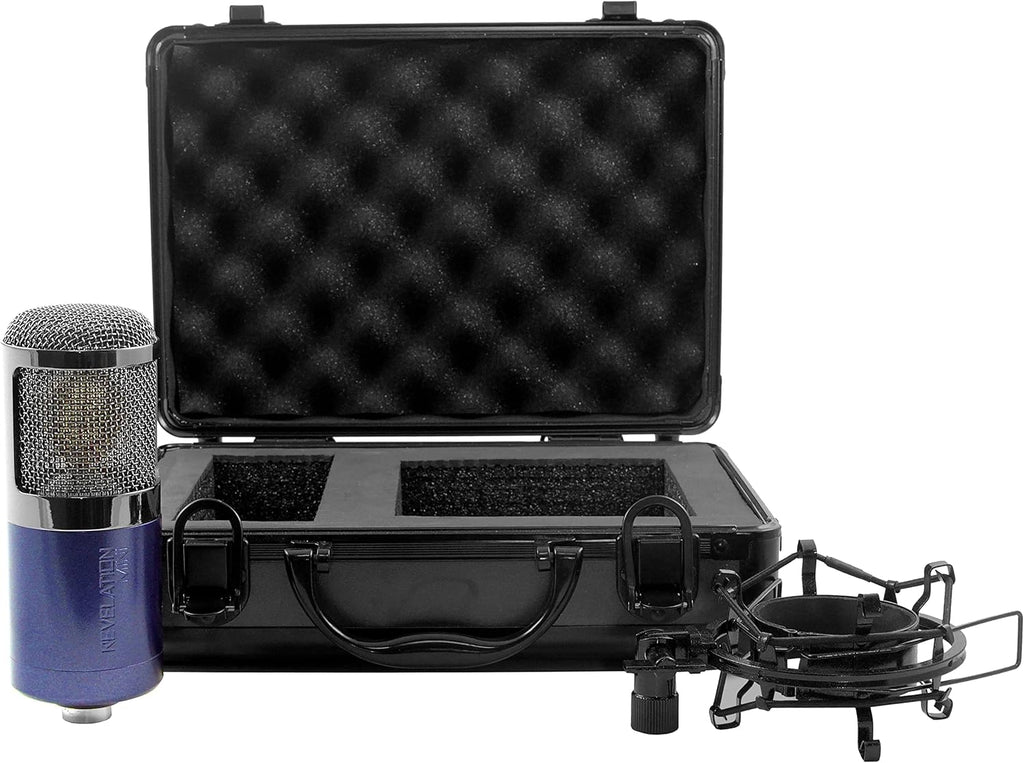 Blue with Black Chrome Accents XLR Instrument Condenser Microphone S3776