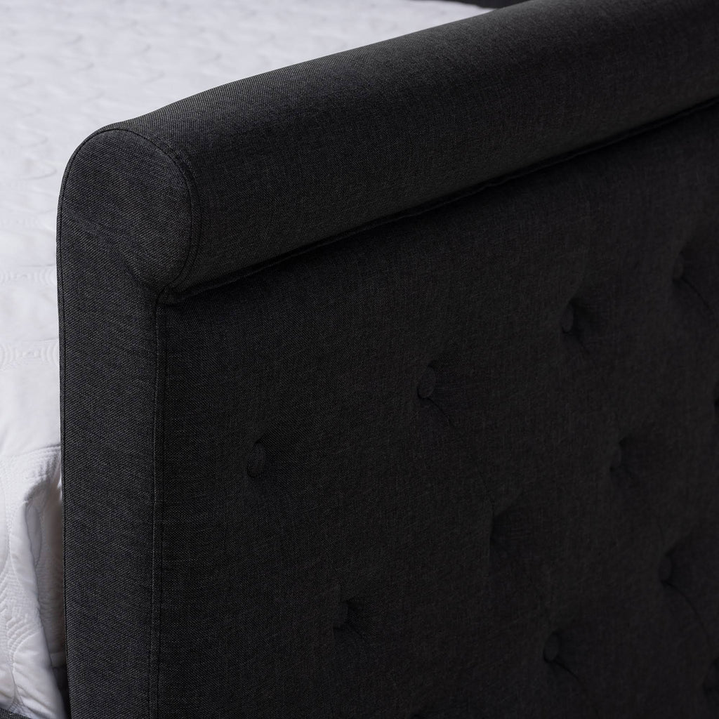Queen Dark Grey Daybed with Trundle O79517