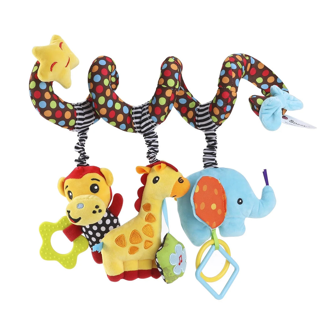 Infant Baby Activity Spiral Bed & Stroller Toy Plush Toy B80544