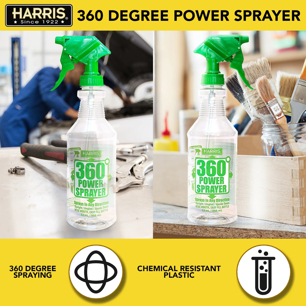 360-Degree Upside Down Spray Bottle 3 Pack 32oz X40430