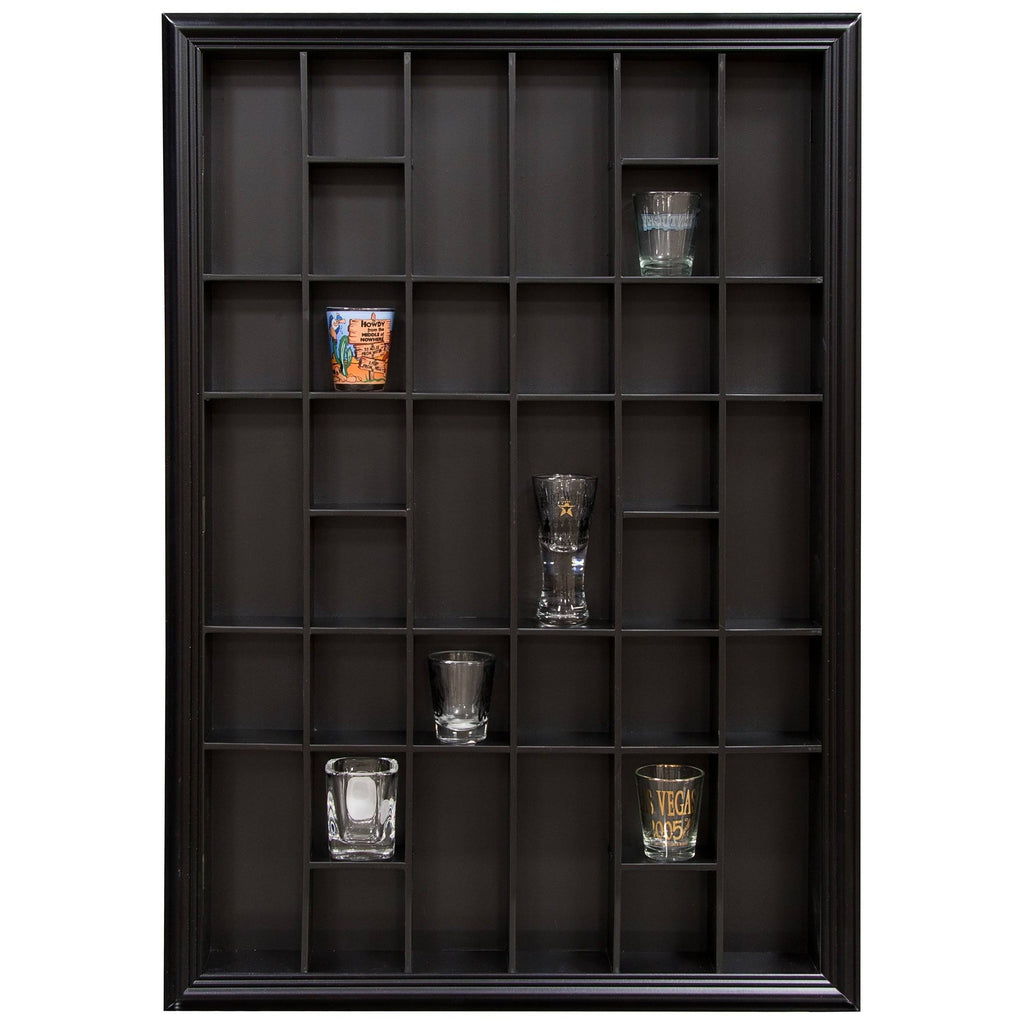 Black Shot Glass Display Case Y327799