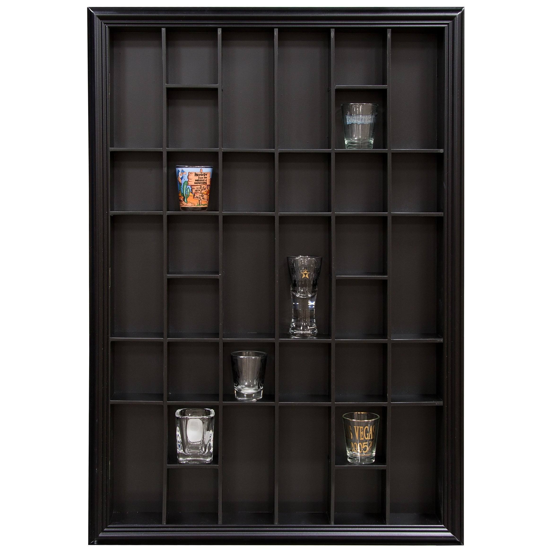 Black Shot Glass Display Case Y327799