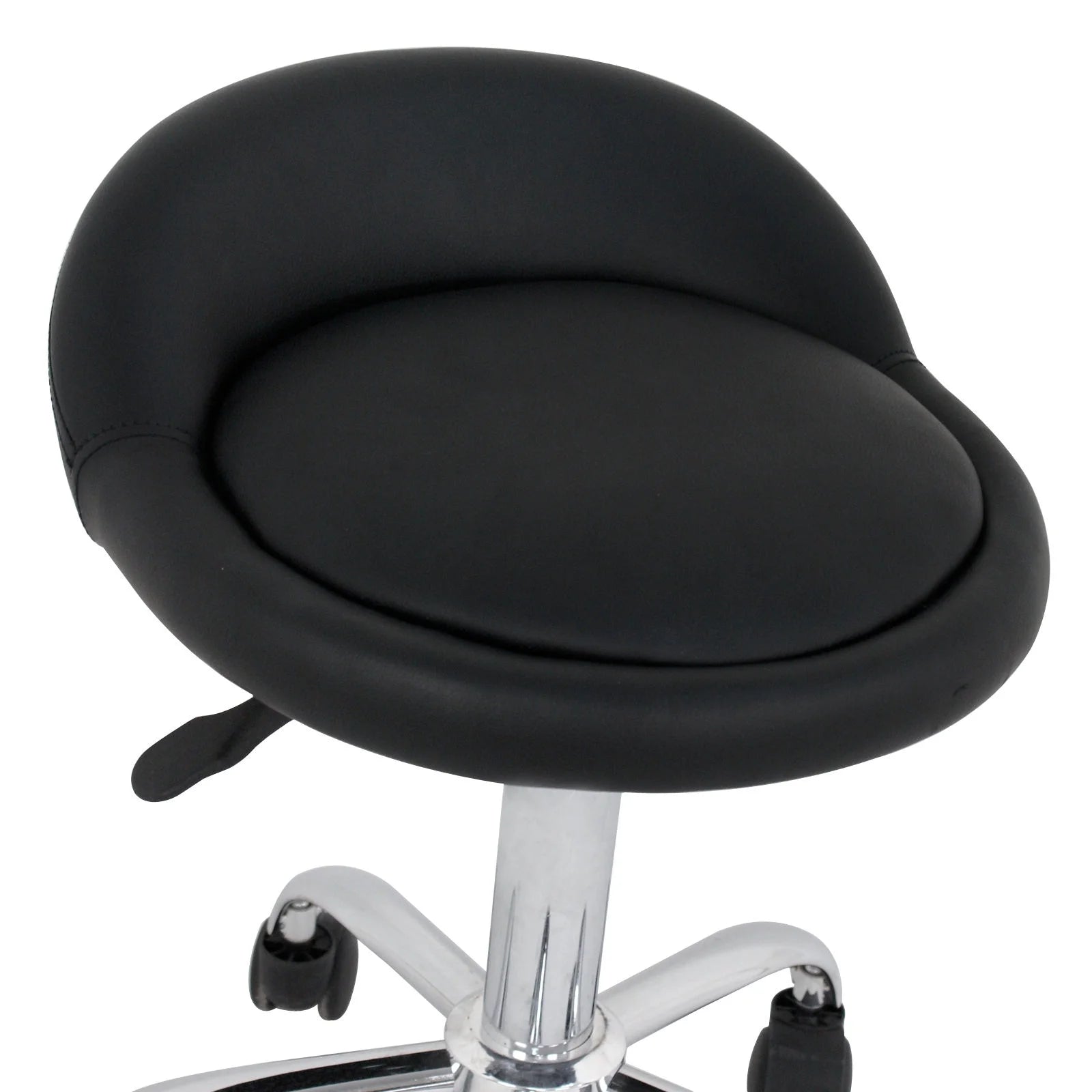 Set of Two Swivel Salon Stool Chair, Black H82235