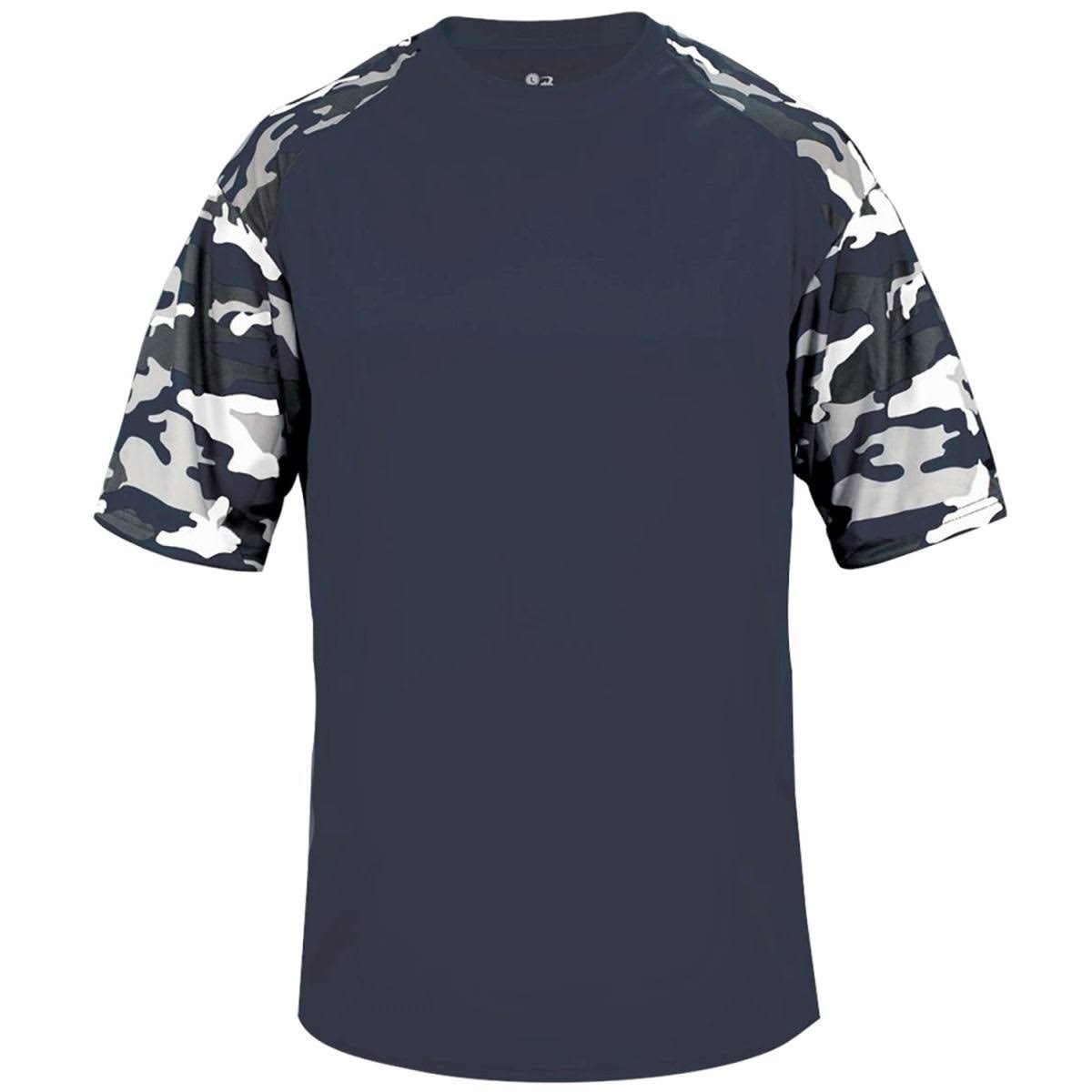 Navy Camo Youth Tee Y6410