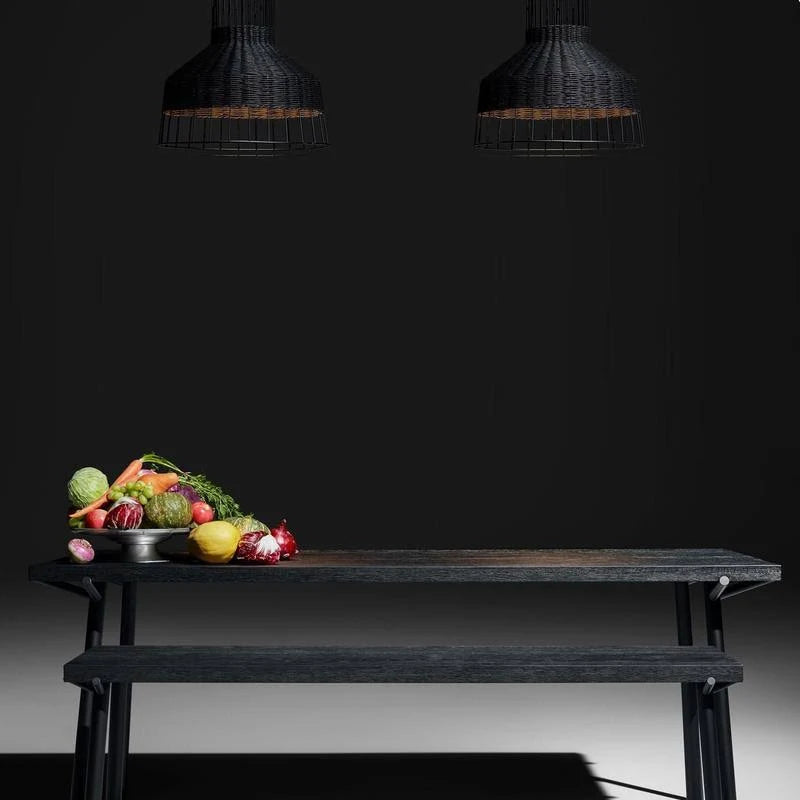 Oak/Black Branch Bench G5462