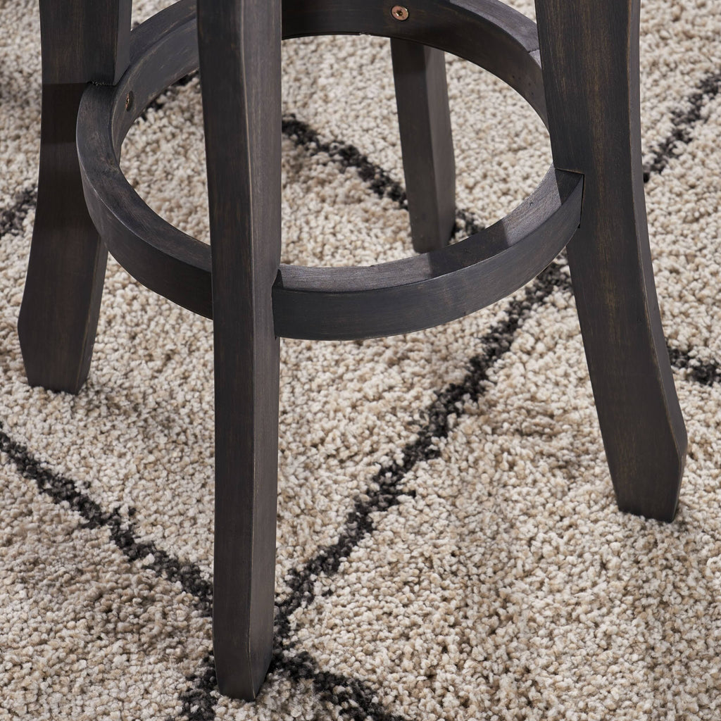 Grey Acacia Wood Barstool (Set of 2) K9869