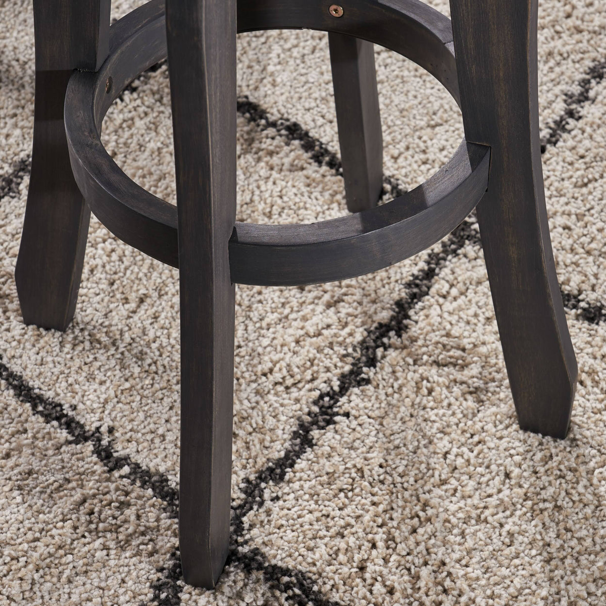 Grey Acacia Wood Barstool (Set of 2) K9869