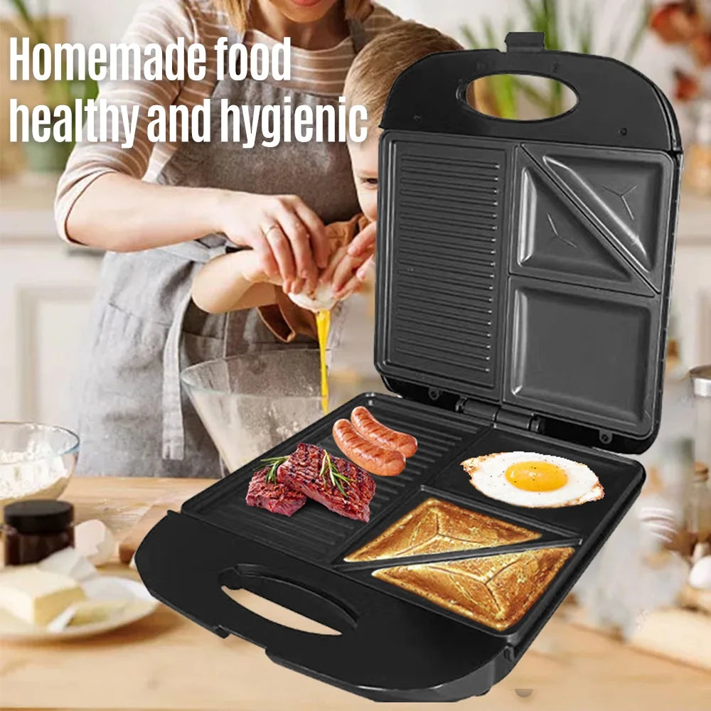1400W Non-Stick 3in1 Electric Grill Waffle Maker U810184