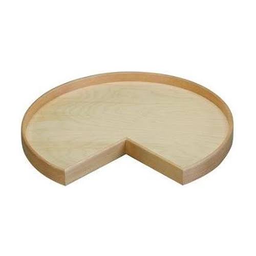 32x22 Natural Wood Kidney Lazy Susan Shelf J713