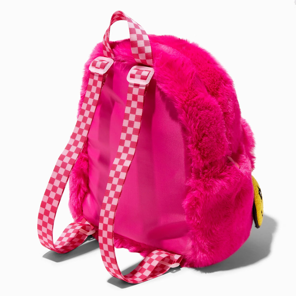 Pink Furry Mini Backpack L9406