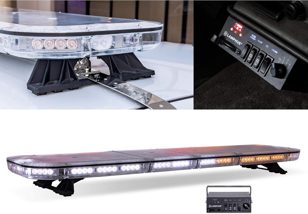 47" 98W RED LED Emergency Light Bar O7072