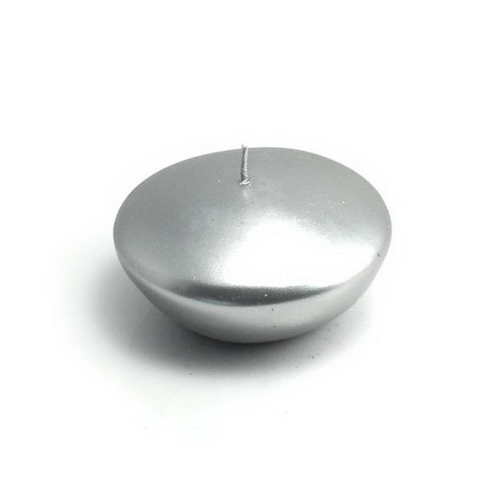 3 inch Metallic Silver Floating Candles (144Pcs/Case) V9973