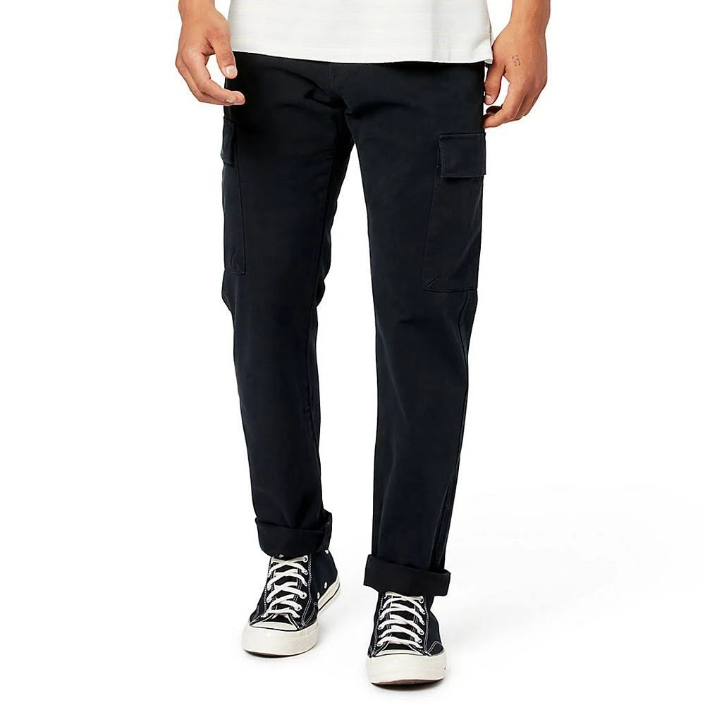 Men's Straight Fit Cargo Pants, Size: 36 x 30, Black L34727