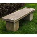Cast Stone Backless Garden Bench X287