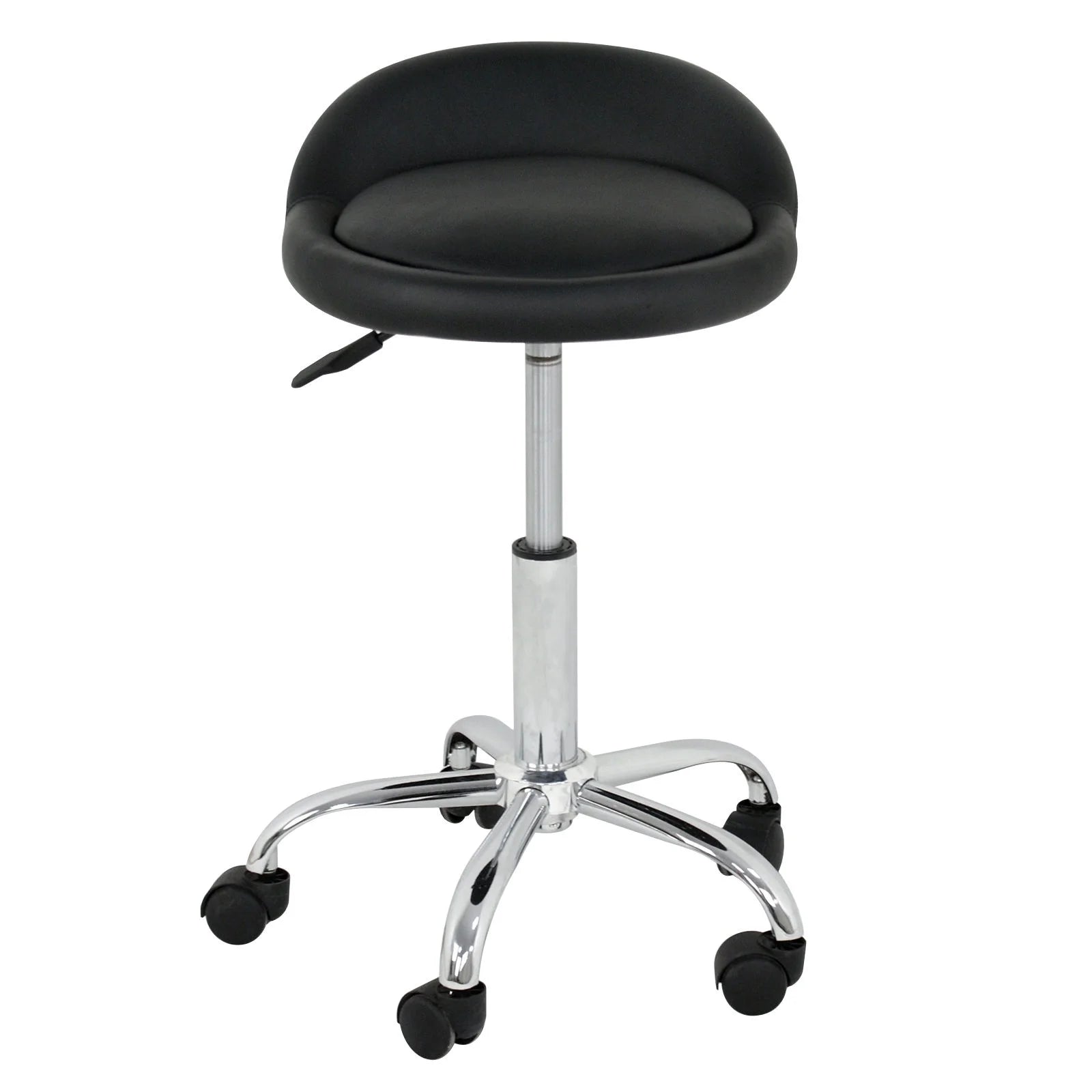 Set of Two Swivel Salon Stool Chair, Black H82235