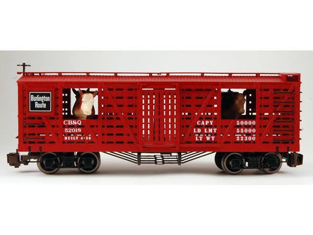 Animated Stock Car with Cattle U575