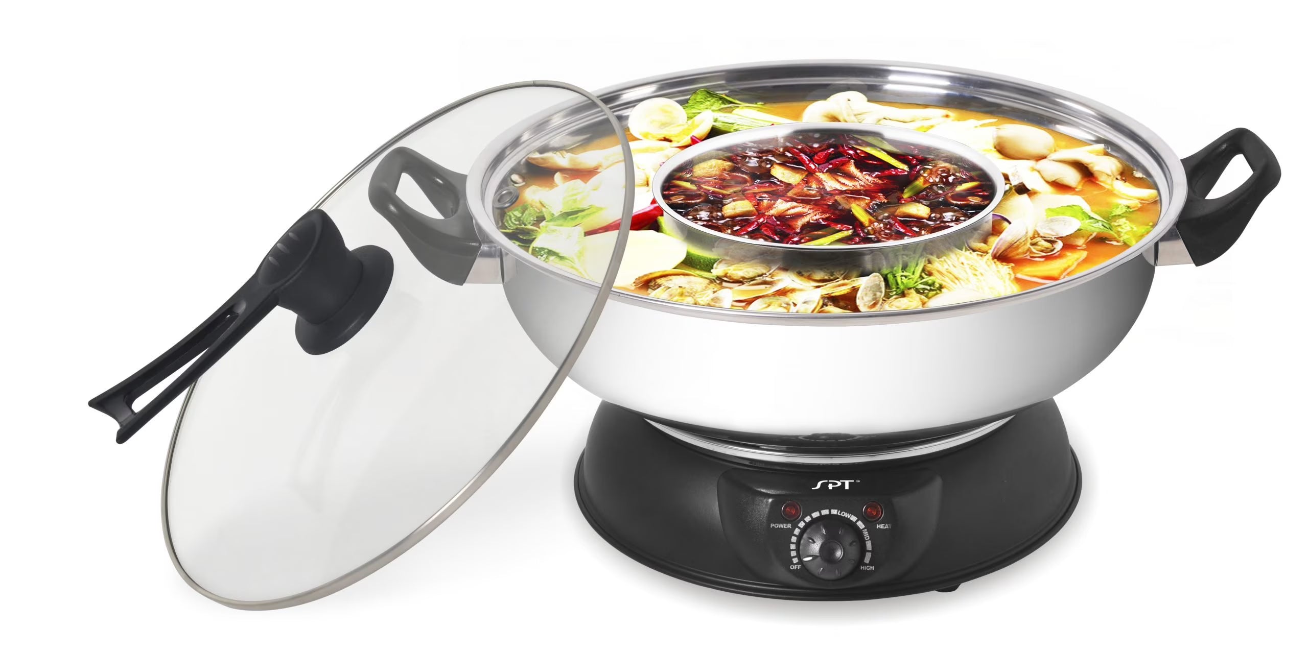 5-quart Stainless Steel Electric Shabu Shabu Pot L41264