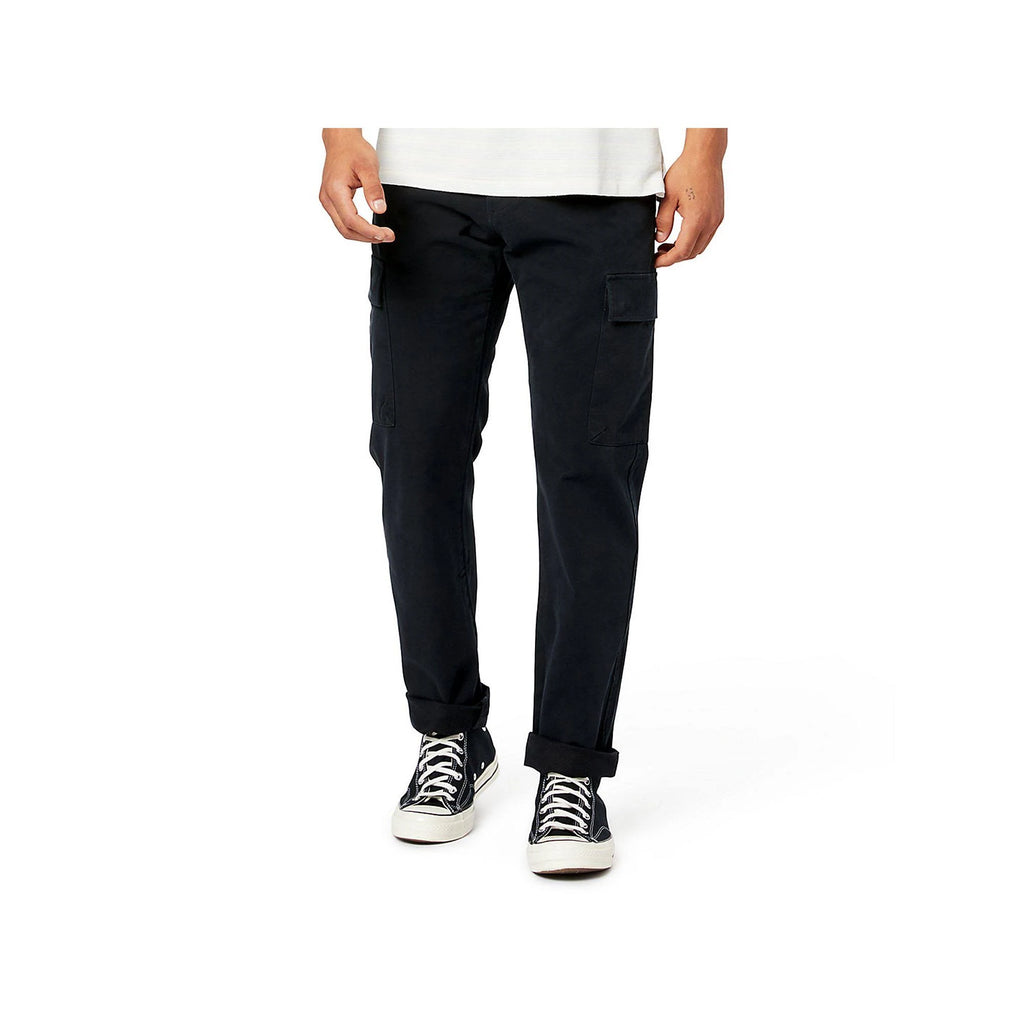 Men's Straight Fit Cargo Pants, Size: 36 x 30, Black L34727