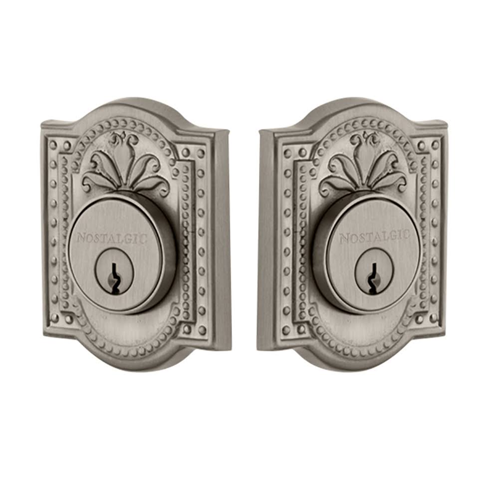 Solid Brass Double Cylinder Deadbolt Satin Nickel H8559