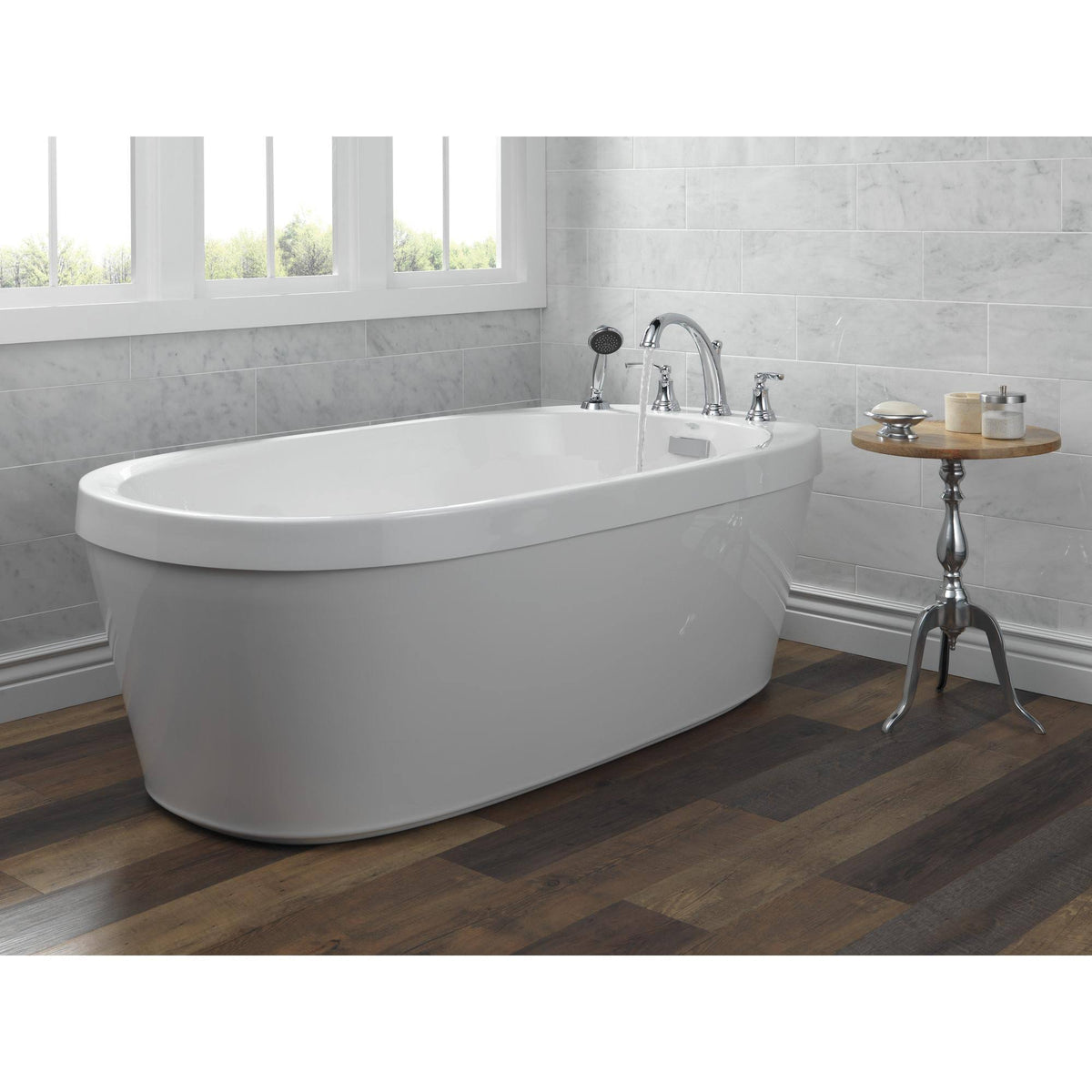 Roman Tub with Handshower Trim Venetian Bronze P987