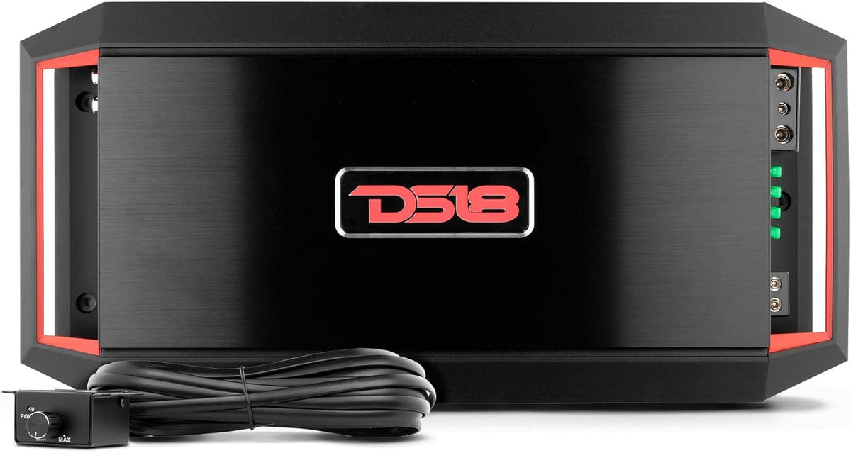 6000 Watts Max 1 Channel Class D Amplifier with Bass Remote Knob D501