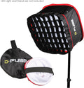 Medium LED Light Panel Softbox & Softbox Grid, 9.25"x9.25", Pack of 2 K5557