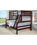 Twin/Full Bunkbed Cappuccino V15709