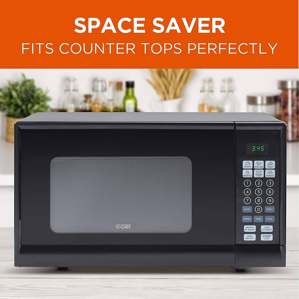 0.9 cu.ft. Black Microwave S383
