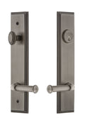 Antique Pewter Entry Lever Set F3285