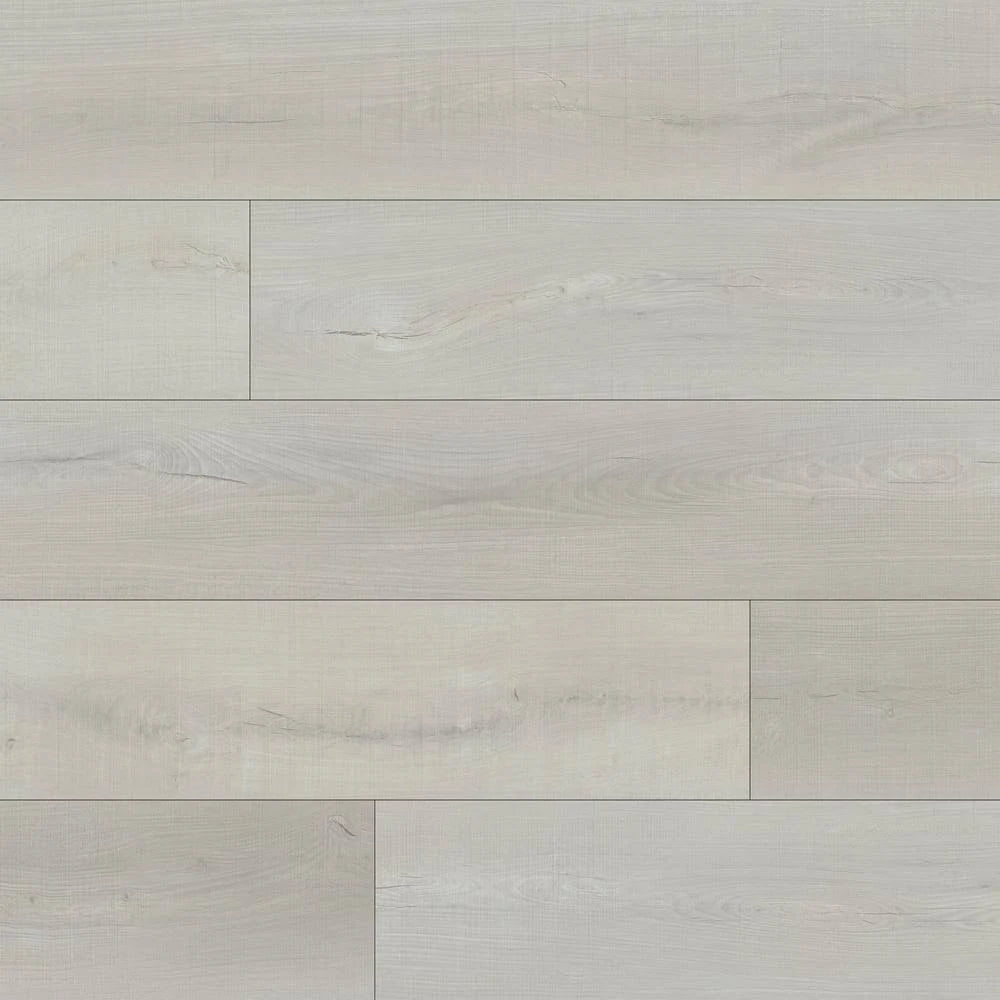 White 7 in. x 48 in. Rigid Core Luxury Vinyl Plank Flooring X169