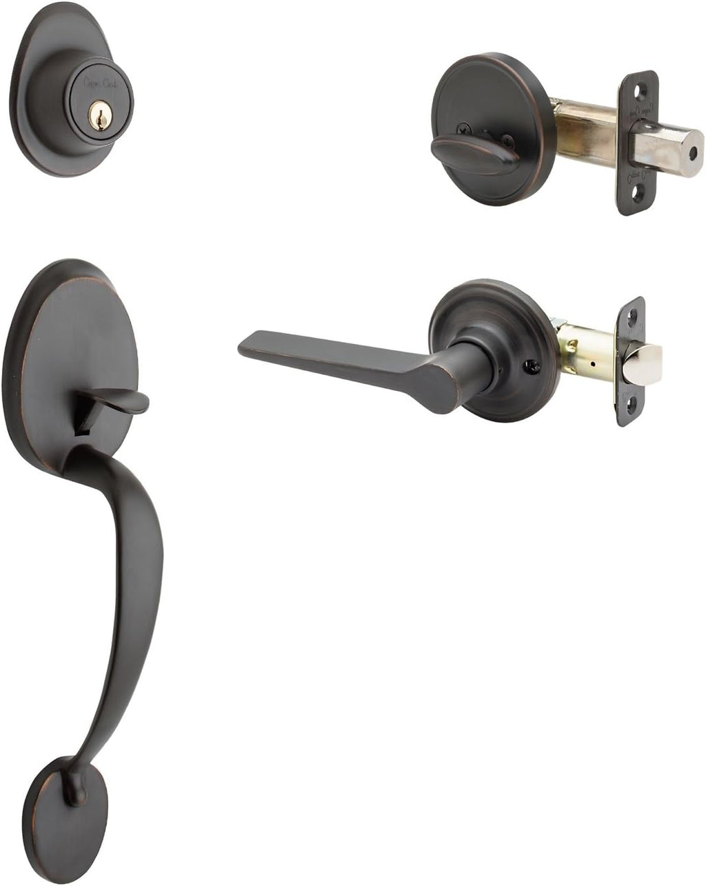 Front Door Handle Set, Tuscan Bronze N759