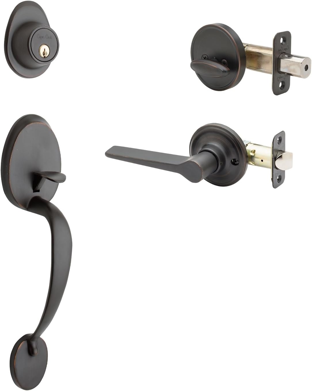 Front Door Handle Set, Tuscan Bronze N759