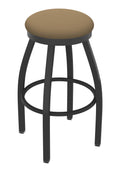 Swivel Extra Tall Bar Stool with Pewter Finish and Canter Sand Seat R41868