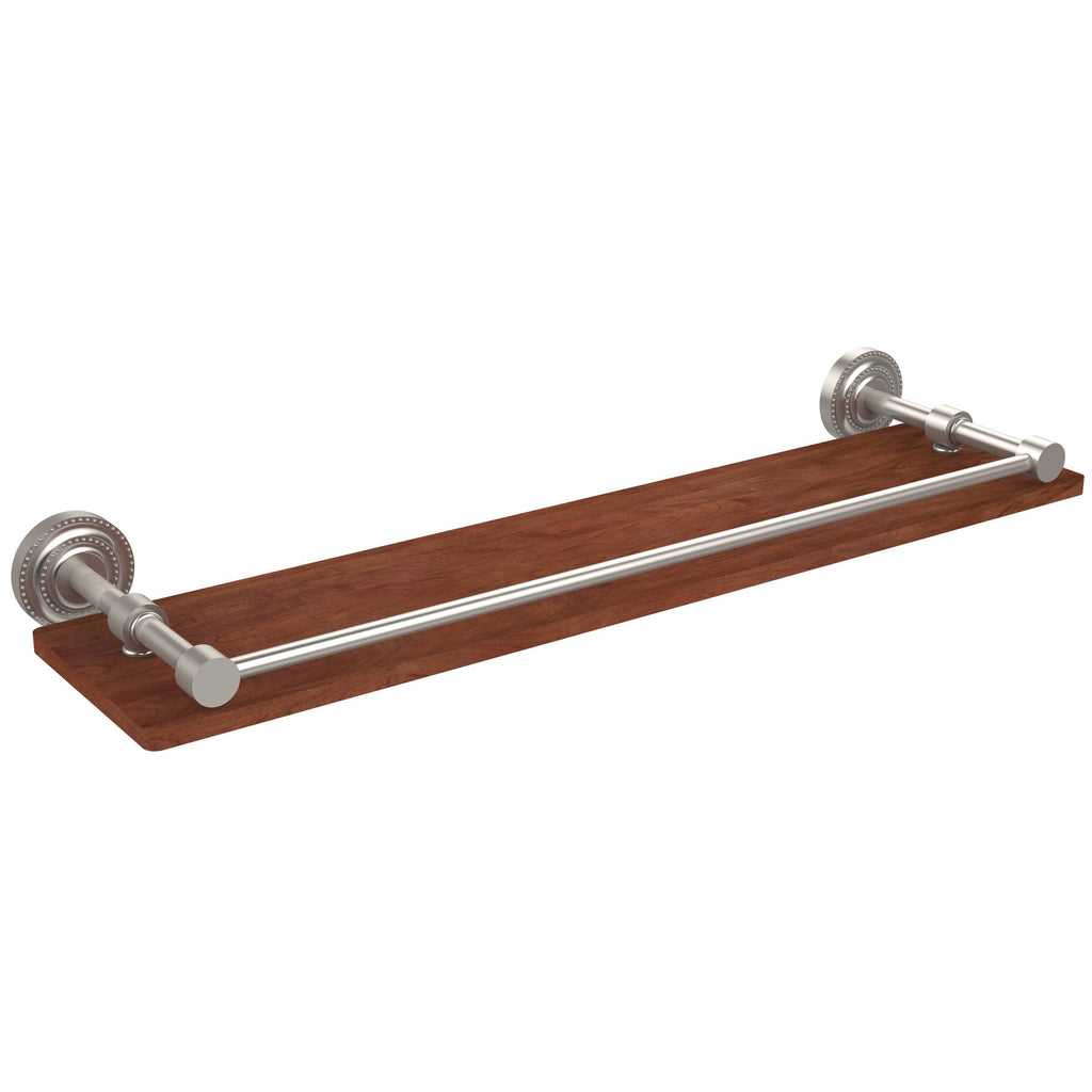 22 in. Solid Ironwood Shelf with Gallery Rail, Oil Rubbed Bronze E91865