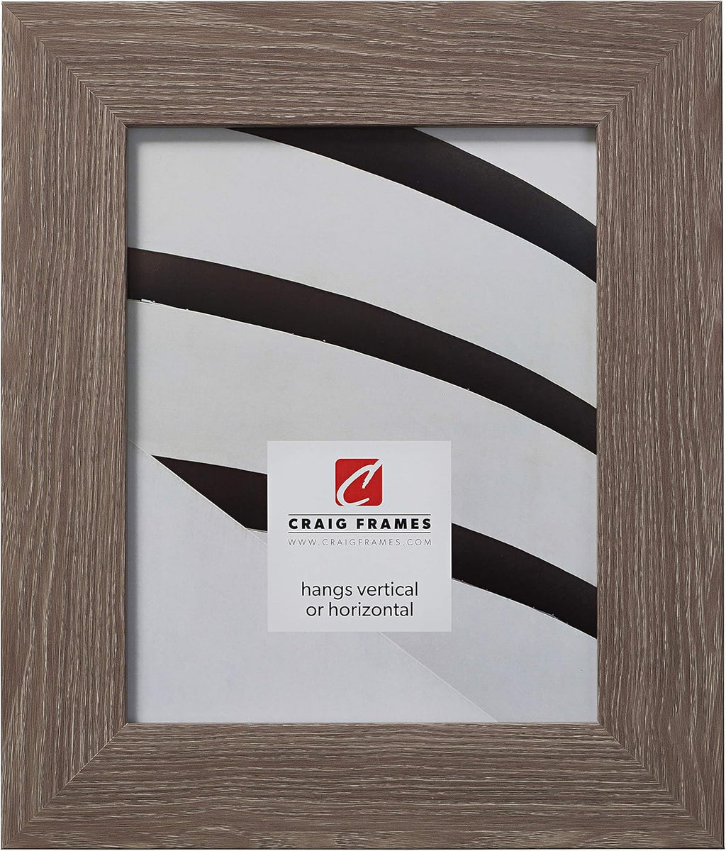Faux Barnwood Picture Frame, Brown Oak, 16 x 24 Inch I220