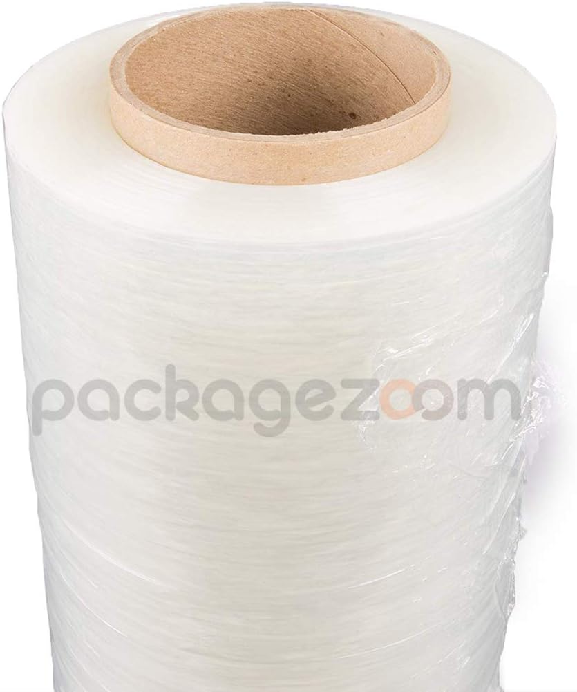 4 Rolls 15" x 1500 Ft Clear Stretch Wrap, 55 Gauge F545322