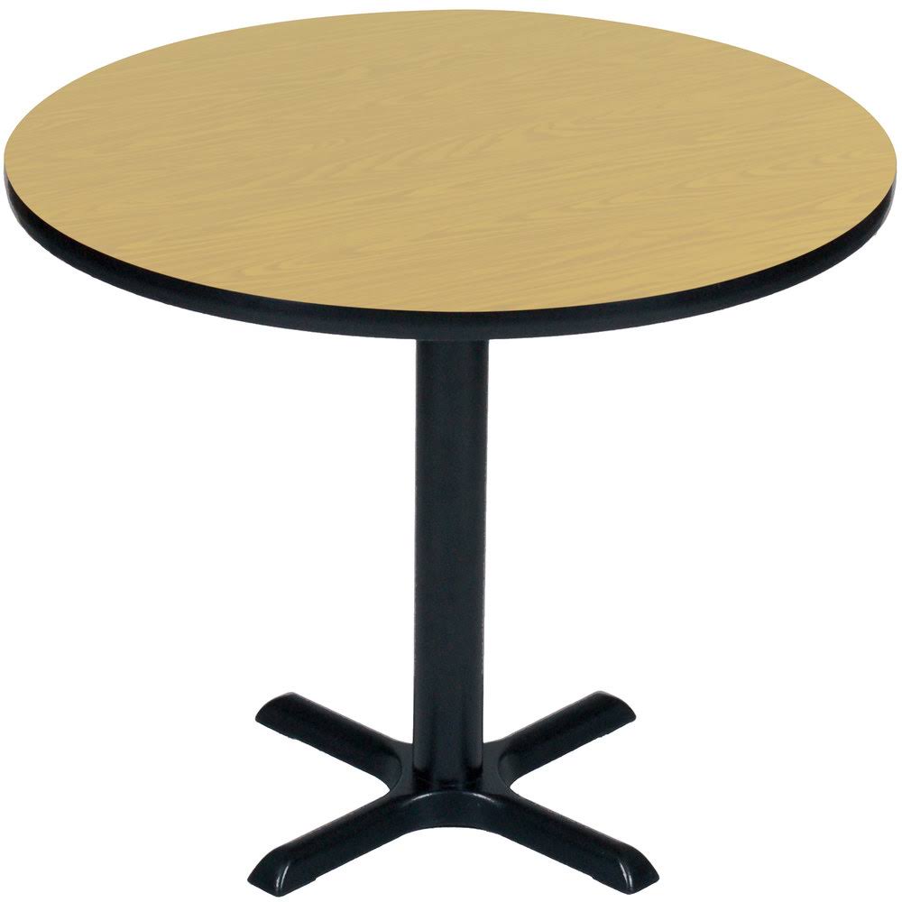 24 in. High Pressure Round Caf Table - Fusion Maple K358452