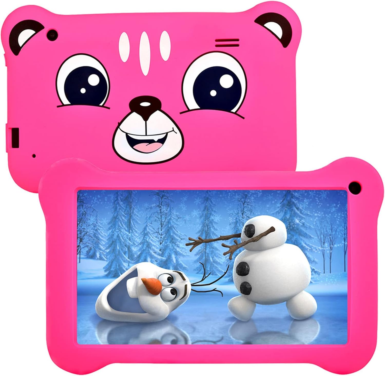 Pink Kids Tablet 7 inch IPS Dual Cameras WiFi Pack of 2 Z75390