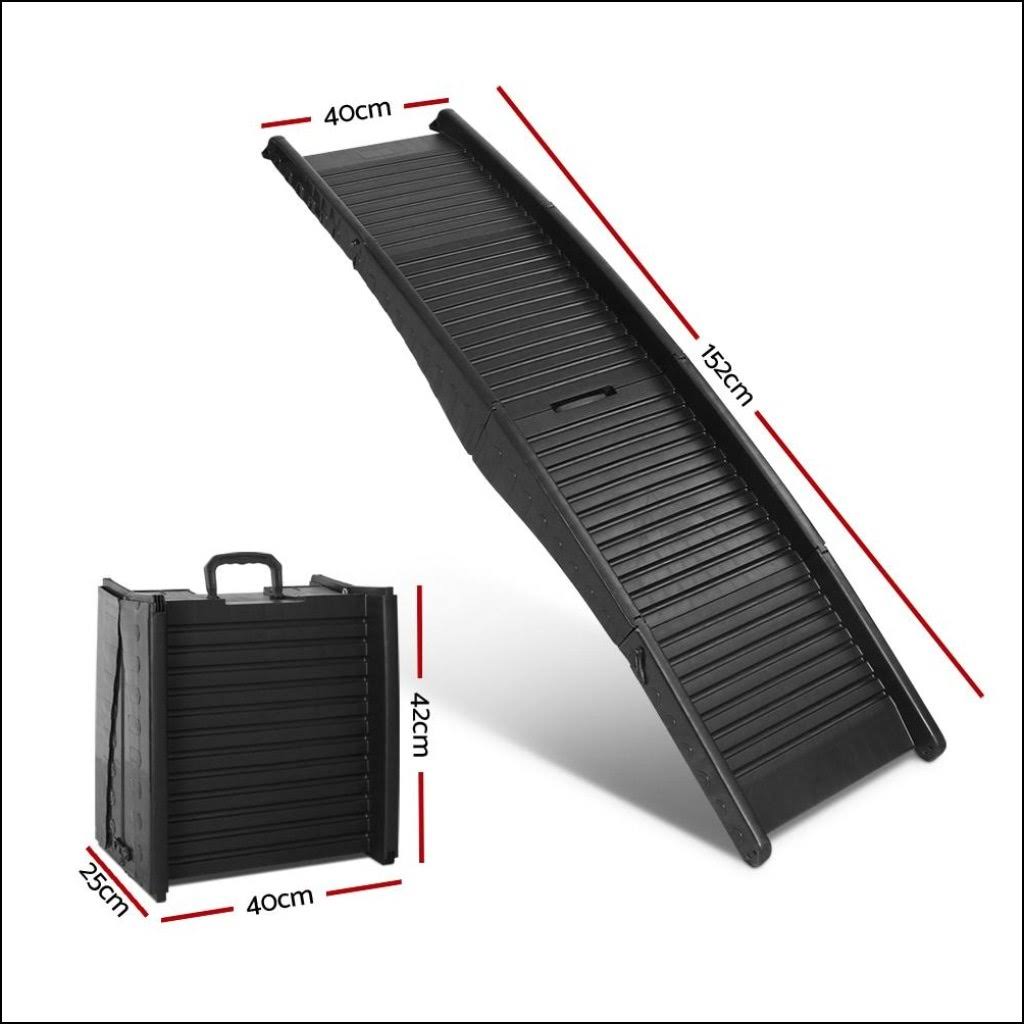 Portable Folding Pet Ramp for Cars - Black J580